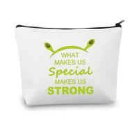 PLITI Green Monster Gift Monster Movie Makeup Bag What Makes Us Special Makes Us Strong Broadway Musical Theatre Gift (Makes SpecialU)