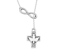 PLITI Holy Spirit Dove Gift Confirmation Sponsor Gift Sponsor Appreciation Gift Cross Dove Necklace For Women (cross dove Y necU)