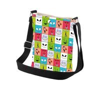 PLITI Horror Movie Characters Face Cossbody Bag Halloween Party Themed Gifts Spooky Season Gifts For Fans (The night CbagU)
