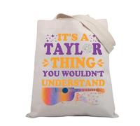 PLITI It's A Taylor Thing You Wouldn't Understand Funny Music Lover Tote Bag For Music Fans Singer Canvas Shoulder Bag (Tay thing TGU)