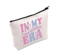 PLITI Junior Bridesmaid Gift Wedding Party Gift Bridal Shower Gift in My Junior Bridesmaid Er Makeup Bag from Bride (Junior Bridesmaid Er bagU)