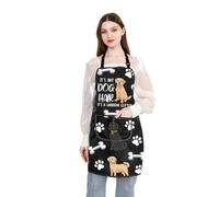 PLITI Labrador Apron With Pockets It’s Not Dog Hair It’s Labrador Glitter Labradors Lover Gift Labrador Owner Lab Mom Gift (Labrador Glitter APU)