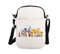 PLITI Las Vegas Crossbody Purse Las Vegas Souvenir Merch Casino Gift Vegas Vacation Travel Bag Las Vegas Trip Crossbody Bag (las vegas ZCbagU)