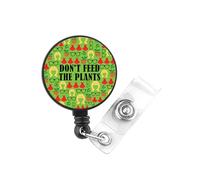 PLITI Little Shop Horror Gift Horror Musical Gift Don't Feed The Plants Nurse ID Badge Holder for Horror Movie Lover (Feed Plants Badge)