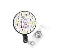 PLITI Lost Princess Gift Princess Sun Gift Chameleon Gifts and at Last I See The Light Fairy Tale Badge Reel for Nurse Doctor (See Light Badge)