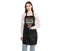 PLITI Makeup Artist Apron For Women Beauty Is My Business Esthetician Gift Cosmetology Student Gift Beautician Gift (My Beauty APU)