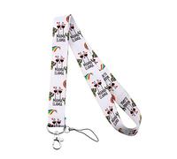 PLITI Mama Gift Mama Llama Cell Phone Lanyard Alpaca Llama Jewelry Mother's Day Gift for Her, White, Medium