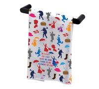 PLITI Mary Umbrella Kitchen Towel Mary Musical Fans Gift For In Every Job That Must Be Done There Is An Element Of Fun Gift (In Every Job TWU)