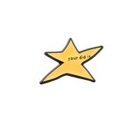 PLITI Meme Star Gift Funny Yellow Star Gifts Your Did It Star Brooch Pin Graduation Inspirational Gift For Family, M, Stainless Steel, no gemstone