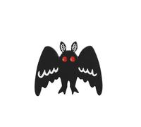 PLITI Mothman Brooch Cryptozoology Gift Mothman Lover Gifts Cute Cryptid Pin Monster Spooky Weird Gifts (Moth Man BroochU)