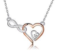 PLITI Nail Tech Gift Manicurist Graduation Gift Nail Boss Gift Nail Stylist Gift Infinity Heart Necklace For Nail Artist