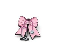 PLITI Nursing Gifts Pink Bow Nurse Brooch Pin Nursing Week Appreciation Gift Nurse Practitioner Gift Registered Nurses Gifts (Pink Bow Nurse PinU)