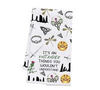 PLITI Outlander Kitchen Towel Scottish Thistle Gifts It's An Outlander Things You Wouldn't Understand Scottish Fans Gift (Outlander Things TWU)