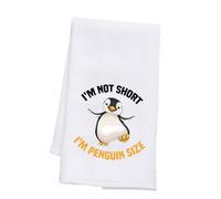 PLITI Penguin Kitchen Towel Penguin Lover Gift I'm Not Short I'm Penguin Sized Gift Penguin Inspired Gift Penguin Fan Gift (Penguin Sized TWU)