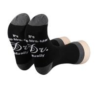 PLITI PHD Graduation Gift PHD Candidate Survivor Gift Doctorate Degree Gift It's Miss Mrs Ms Dr Actually Socks Doctoral Gift (UK, Alpha, One Size, Regular, Regular, It Dr actually SocksU)