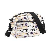 PLITI Pilates Crossbody Bag Pilates Lover Gift Pilates Queen Yoga Instructor Gift Pilates Teacher Gifts Meditation Lover bag (Pilates Queen CBU)