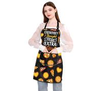 PLITI Pizza Chef Cooking Apron Funny Pizza Gift Exercise? I Thought You Said Extra Slice Pizza Lover Apron With Pockets (extra pizza slice apronU)