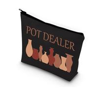 PLITI Pottery Artist Gift Pot Dealer Makeup Bag Ceramic Artist Gift Pottery Lover Gift Pottery Student Graduation Zipper Bag (Pot Dealer blU)