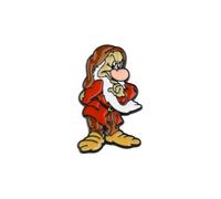 PLITI Princess Movie Inspired Gift Dwarfs Fans Gift Grumpy Dwarf Brooch Pin For Fairy Tales Lover, M, Stainless Steel, no gemstone