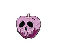 PLITI Princess Movie Inspired Gift Villains Gift Witch Poison Gifts Poison Apple Brooch Pin For Fairy Tales Lover, M, Stainless Steel, no gemstone