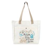 PLITI Princess Tote Bag Princess Fans Gifts A Dream Is a Wish Your Heart Makes Fairy Tales Fairy Princess Gift (Your Makes Dream TBU)