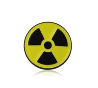 PLITI Radiation Button Pin Nuclear Warning Pin Nuclear Engineer Brooch X-Ray Tech Gift Radiologic Technologist Rad Tech Gift (Radiation PinU)