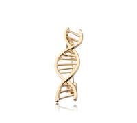 PLITI Scientist Gift Biology Chemistry Jewelry Science Student Graduation Gift DNA Brooch Pin For Lab Tech Lover, M, Stainless Steel, no gemstone