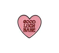 PLITI Singer Inspired Gift Midwest Princess Gift Album Music Lover Gifts Good Luck Babe Heart Brooch Pin For Singer Fans (babe heart pinU)
