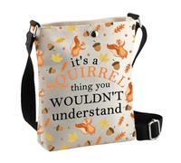 PLITI Squirrel Gifts Squirrel Lover Gift It's A Squirrel Thing You Wouldn't Understand Funny Animal Themed Crossbody Bag (Squirrel thing CbagU)