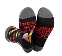 PLITI Stranger Merchandise Socks There's More To Life Than Stupid Boys Stranger Merchandise Gift Scary Movie Fan Gift (UK, Alpha, One Size, Regular, Regular, Stupid Boys SocksU)