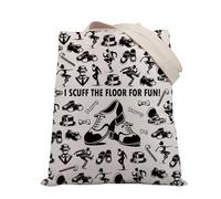 PLITI Tap Dancer Gift Tap Dancing Lover Gifts Dance Mom Tote Bag Dance Teacher Shoulder Bag Dance Recital Gift (Scuff floor TGU)