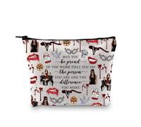 PLITI Vampire Makeup Bag Vampire TV Show Inspired Gift May You Be Proud of The Work You Do Vampire Lover Zipper Pouch (Be Proud tsvampire bagU)