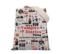 PLITI Vampire Tote Bag Vampire TV Show Fans Gift It's A Vampire Thing You Wouldn’t Understand It TVD Merchandise (Vampire thing TGU)