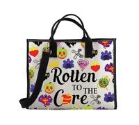 PLITI Villain Movie Inspired Tote Bag Rotten To The Core Travel Pouch Evil Queen Fans Gift Villain Club Gift (Rotten to Core TEU)