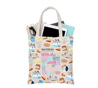 PLITI Waitress Musical Tote Bag Waitress Broadway Theater Gift Musical Fan Gift Broadway Musical Merchandise Jenna Fan Gift (Waitress TGU)