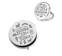PLITI Wizard Movie Inspired Gift Dorothy Fans Gift Don't Make Me Drop a House On You Funny Compact Mirror (Drop house CMU)
