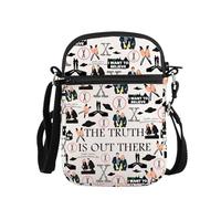 PLITI X Series TV Show Gift Alien Sci-Fi Fans Gift Scully & Mulder Gift The Truth Is Out There Crossbody Bag For Women (Truth Out There ZCbagU)