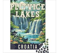 Plitvice Lakes in Croatia 1000 Piece teenager Puzzles | Enhance memory unique challenge game deal as gifts for the whole family 38x26cm