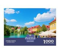 Plitvice Lakes National Park 1000 Pieces Portable Jigsaw Puzzle Building Age 3+ Cool Collage Effect, Fun Details, Educational, Challenging Puzzle Games 70x50cm/1000pcs