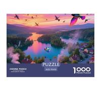 Plitvice Lakes National Park 1000 Pieces Portable Jigsaw Puzzle Building Age 3+ Quirky, Abstract Design, Home Decoration, Educational, Challenging Puzzle Games 70x50cm/1000pcs