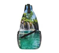 Plitvice Lakes National Park Crossbody Sling Bag Crossbody Shoulder Chest Bag Shoulder Strap Waist Fanny Pack Men Women