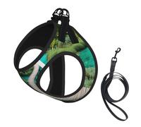 Plitvice Lakes National Park Print Dog Harness Adjustable Walk Puppy Harnesses Leash Clips Pet Harnesses Training Pet Vest
