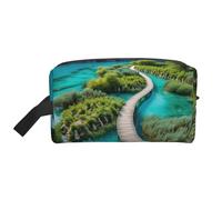 Plitvice Lakes National Park Print Travel Toiletry Bag,Makeup Bag,Cosmetic Bag,Hanging Tolietry Bag for Women Men,Gym Daily