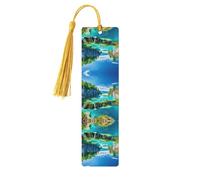 Plitvice Lakes National Park Print Wooden Bookmarks Tassel Bookmark Book Marks Reading Accessories,for Book Lovers Teachers