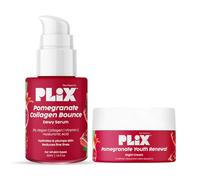PLIX - THE PLANT FIX Collagen Bounce Serum 30ml and 1.20% Retinol Night Cream 50g with Bakuchi Oil | Anti Ageing Combo For Reducing Fine Lines & Wrinkles, Vegan Collagen Booster for Plump Skin