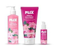 PLIX - THE PLANT FIX Hibiscus Bond Repair Advanced 10-in-1 Serum, Shampoo & Conditioner | Repairs Molecular Structure & Reduces Breakage | FiberHance™ & TechnoHYAL Hair Complex