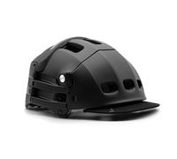 Plixi Folding Helmet for Bike, Electric Scooter, Gyro, Skateboard, Roller, E-Bike - CE EN1078 Standard, Same Protection as a Classic Helmet - Volume Divided by 3 (Satin Black, S/M (54-58 cm))