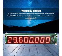 PLJ8LEDH RF Signal Frequency Counter Cymometer Tester Module 0.1~1000MHz (Backlight Font Red)