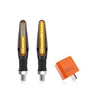 PLJGDVBX Turn Signal Light Motorcycle LED Turn Signals Light Directional Indicators Amber Flasher Flowing Signal Lamp 12LED Flashing Lights