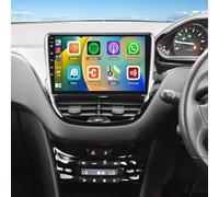 PLKEQS 10 inch 2 Din Android 15 Car Stereo for P-eugeot 208/2008 2012-2018, 4+64GB Touchscreen Radio Multimedia Player Head Unit with Carplay GPS Navigation WiFi BT FM RDS SWC,K1 Pro Plus